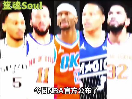 今日NBA 官方公布了最新一期的NBA 杯MVP榜#亚历山大 #布伦森