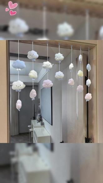【友创】家居云朵门帘可爱奶油风装饰毛绒日系ins风儿童房门挂饰 #好物推荐🔥 #门帘 #好物分享🔥 #好东西一起分享 #精选好物