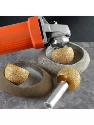 #实用工具 鹅卵石头花盆制作工具内弧打磨头钎焊蘑菇头开孔器加工清底盘底  #工具大全 #五金 #打磨头 #磨头