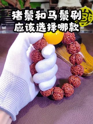 猪鬃刷子 和马鬃刷子 应该选择哪一款呢?家人们 你们觉得呢#文玩人 #盘串 #好物推荐🔥 #文玩爱好者 #大金刚