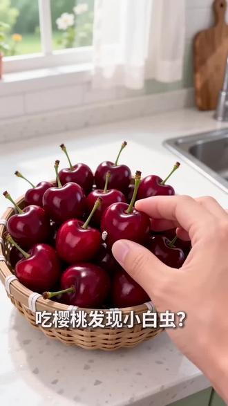 吃樱桃吃出小白虫,别慌:
其实真吃到嘴里也没啥,就当补充蛋白质了!
这种白色小虫本身无毒、不携带病菌,就算误食也不会危害健康,只是心理上会不舒服。
get了几个安心吃的小方法,分享给大家:
1. 淡盐水浸泡10-15分钟,虫子受刺激会自己爬出来,再用流水冲净就行;
2. 用面粉水浸泡,利用吸附性带出缝隙里的小虫和杂质;
3.赶紧吃,吃到肚子里就行了,避免虫子继续繁殖。