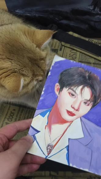 挑战画一百个明星 第二十三天 马嘉祺 #丙烯马克笔手绘 #创作者中心 #创作灵感 #时代少年团 #马嘉祺