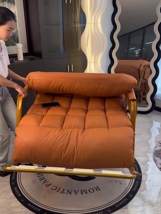 猫抓皮网红摇摇椅双人可折叠家用卧室客厅儿童成人沙发懒人椅#摇摇椅 #摇摇沙发 #网红沙发 #懒人沙发 #折叠沙发