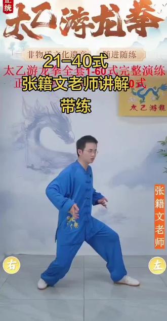 #非遗传承 #武当太极游龙拳第二段 一个老师一个风格,那个都挺好