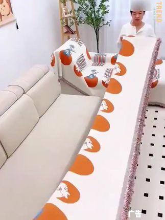 布艺沙发垫简约防滑防猫弹力通用型ins条纹全盖盖布巾