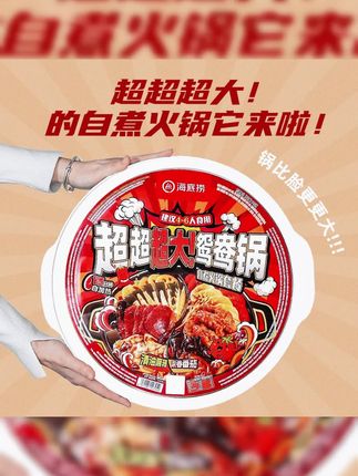 海底捞超大鸳鸯锅自热火锅清油麻辣免煮户外朋友聚餐4-6人份#海底捞火锅 #海底捞鸳鸯锅 #自热火锅 #免煮火锅 #火锅