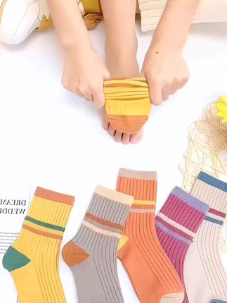 #袜子穿搭 #中筒袜 #透气不闷脚 #洋气百搭