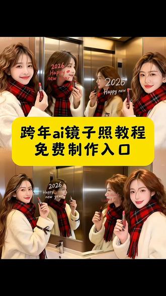 #豆包ai #豆包P图已经nextlevel了 #跨年 #镜子照 #教程