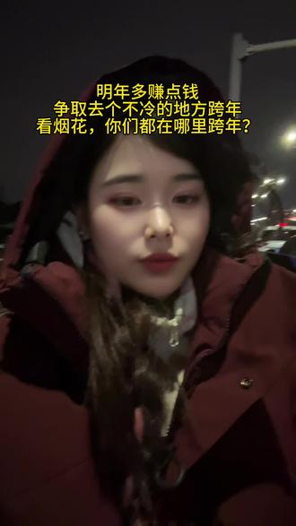 明年多赚点钱,找个热火的地方看烟花跨年吧,太冷了#你在哪里跨年#
