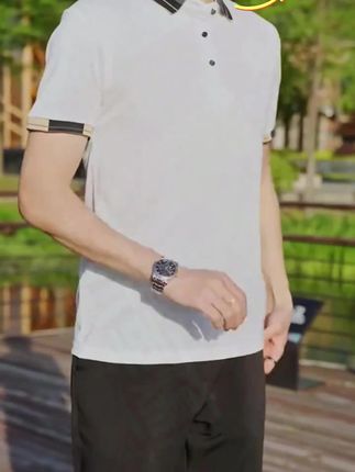 #冰丝POLO衫 #休闲翻领短袖 #轻薄短袖