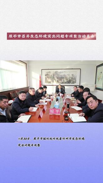 原平市召开生态环境突出问题专项整治动员会