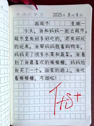 再忙也要盯着孩子,每天让孩子阅读一篇#日记 范文,到了二三年级你就会知道孩子写作水平有多好#作文素材 #作文 #语文