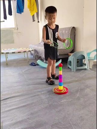 几块钱就能薅到早教中心必备的早教玩具#亲子互动 #人类幼崽的日常 #早教玩具 #套圈游戏