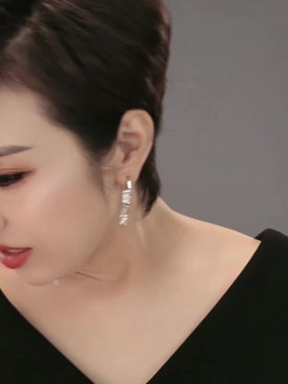 铜合金合成锆石#耳饰 【容儿中秋宠粉】时尚百搭#简约圈圈#耳环