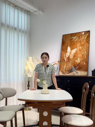 中古风的功能岩板餐桌这样选真的超好看#家具 #家居好物 #实木家具 #高端家具工厂 #岩板餐桌