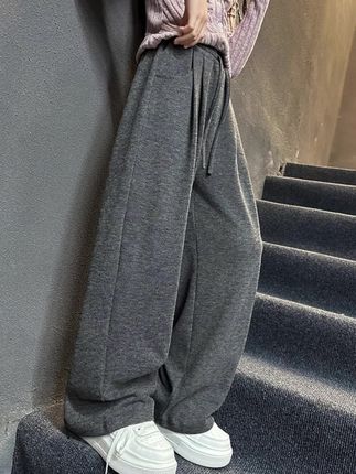 女童阔腿裤春秋款儿童2025新款糯米裤子中大童运动卫裤宽松秋装裤#慵懒风穿搭 #这也太好看了 #百搭阔腿裤 #童裤 #新品穿搭
