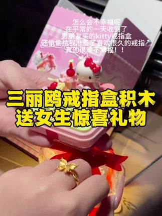 三丽鸥戒指盒积木,送女朋友的惊喜礼物#礼物推荐 #仪式感不能少 #小惊喜