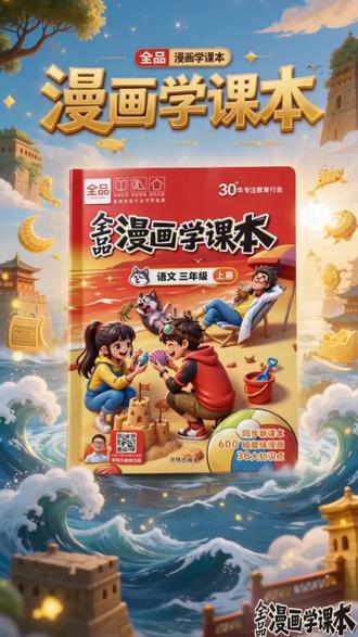 全品漫画学课本:漫画+教材教育市场新蓝海 独创趣味漫画故事学习新模式,孩子爱上学习的好帮手!爱上学习比学习本身更重要!#漫画学课本 #全品漫画学课本 #全品 #全品新品上市 #兴趣是最好的老师