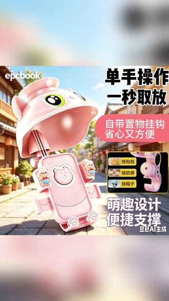手机导航支架 可爱电动车自行车骑行手机导航支架电动车外卖骑手专用防抖支架#防抖支架 #手机导航支架 #可爱支架 #骑行必备 #电动车专用
