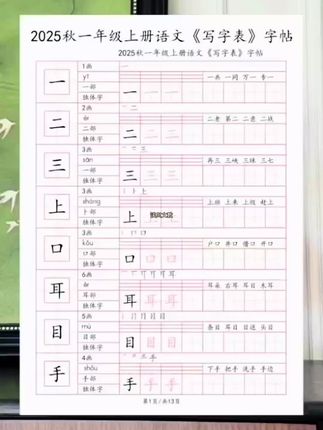 一二年级要重视#练字 新学期给#一年级 儿子准备了这套#同步字帖 练字的同时还能预习课本生字,一举两得#开学必备