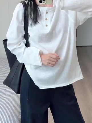 #长袖T恤 #百搭T恤 #T恤