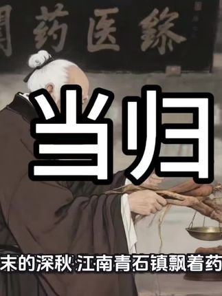 你知道吗?当归不仅是一味药,它还有补血活血、润肠通便等多重功效哦!#当归 #AI故事 #中药材 #AI制作