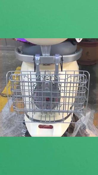 电动车后置车筐自行车前置挂篮可折叠防水收纳杂物 #电动车配件 #自行车收纳 #可折叠车筐 #防水车篮 #杂物收纳