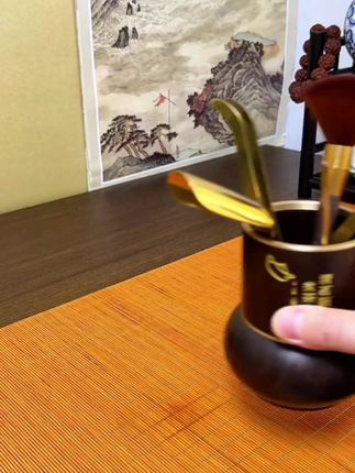 物姿黄铜功夫茶具配件套装茶勺养壶笔茶道6六君子茶刀泡茶工具#茶器茶具 #茶具 #高端茶具 #茶器之美 #茶壶茶具