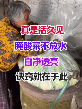 无水酸菜腌制方法