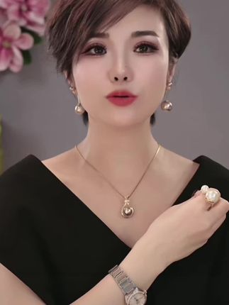 铜合金仿珍珠耳饰 长款耳环女2025新款轻奢小众耳坠高级感耳钉ins#耳环