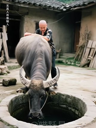 #AI萌宠 #AI视频 #AI剧情 光头又在欺负善良的水牛了