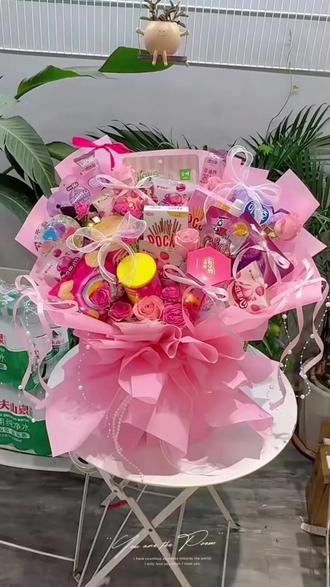六一儿童节花束diy花束材料包零食花束儿童生日礼物送女友闺蜜 #六一儿童节 #花束diy #花束材料包 #零食花束 #儿童生日礼物