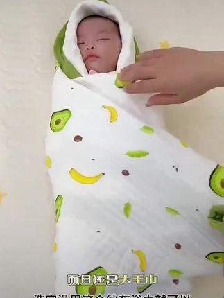 #新生儿纱布浴巾 #新生婴儿 #婴儿 #新生儿宝宝 #带娃日常