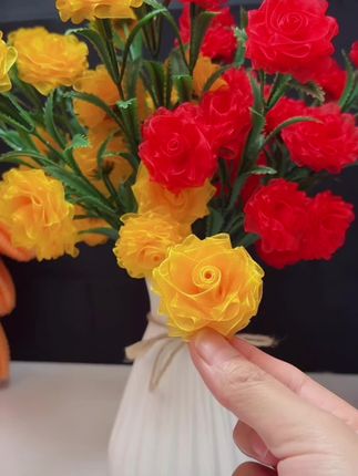 52朵多头玫瑰花材料包 手工DIY制作材料#创意手工 #家居摆件 #手工diy #多头玫瑰花#材料包