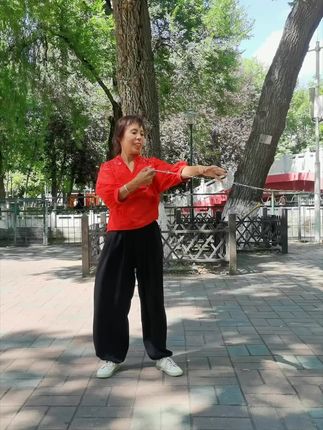 你笑啥 随意玩才能练反应#随意#九节鞭