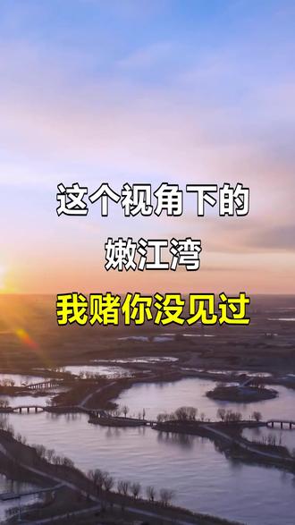 这个视角下的嫩江湾我赌你没见过 #嫩江湾 #低空视角 #江湾湿地 #吉林生态 #逐步观世界