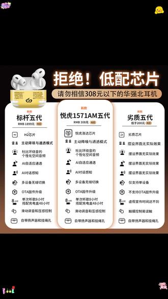 华强北昇龙洛达悦虎1571AM详细测评! #华强北耳机 #悦虎 #五代1571AM #pro2 #数码测评