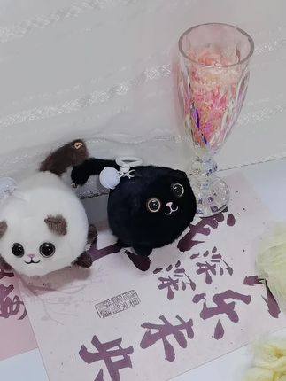 小猫毛绒玩具#小猫毛绒玩具 #毛绒玩具 #毛绒公仔 #毛绒挂件 #小猫毛绒挂件