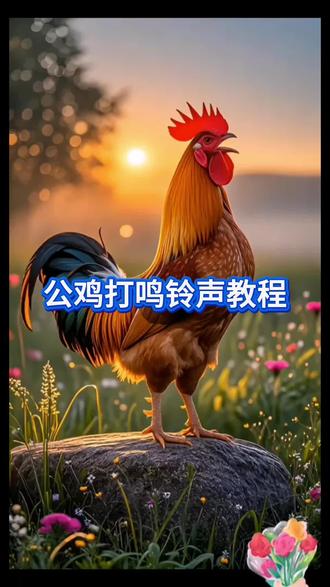 公鸡打鸣铃声设置方法教程来了。公鸡打鸣设为铃声的步骤教程。2025最火的手机铃声公鸡打鸣设置教程。公鸡打鸣手机铃声下载途径以及大公鸡打鸣声音的闹钟设置方式,尤其是最近超火的公鸡打鸣的视频和公鸡打鸣叫声阳气完整版,还想知道如何设置公鸡起床铃声mp3,怎么把公鸡打鸣设置成闹钟铃声,公鸡打鸣铃声设置教程,公鸡打鸣铃声下载,以及vivo,oppo,华为,小米,苹果手机如何将公鸡打鸣设为铃声,还有公鸡打鸣视频怎么提取成音频mp3!#怎么把视频转换成mp3音频 #公鸡打鸣铃声设置 #公鸡打鸣叫声 #公鸡打鸣视频#视频转换mp3音频