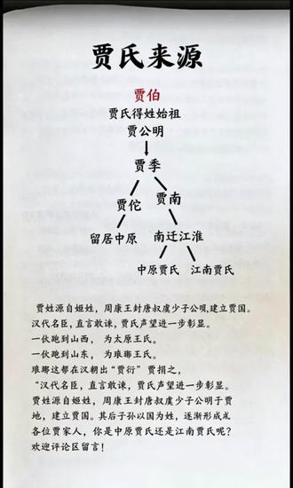 贾姓来源 贾姓的起源#贾氏家族