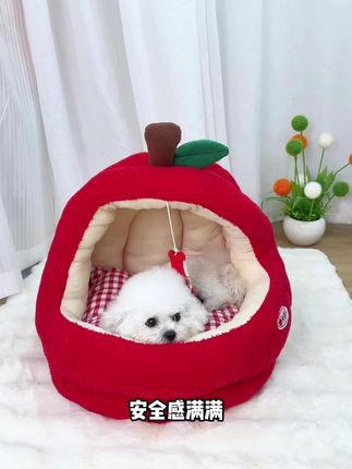 秋冬必必备宠物窝 给狗狗猫猫安排一个这样的房子窝窝吧,保暖又舒适,躺着舒服极了,狗狗猫猫再也不怕冷了#狗窝#猫窝#萌宠#好孩子#萌宠
