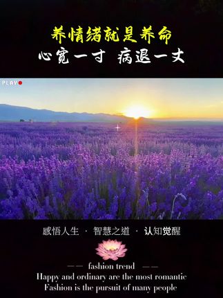 养情绪就是养命,心宽一寸,病退一丈!