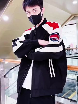 青少年男生秋季机车棒球服外套韩版港风刺绣男帅气飞行服秋冬02#秋季机车棒#球服外套韩版#风刺绣男帅气行服秋季