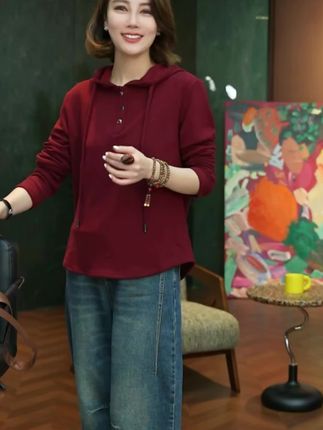 #国庆出游穿搭 #极简风穿搭 #秋款卫衣 #纯色卫衣