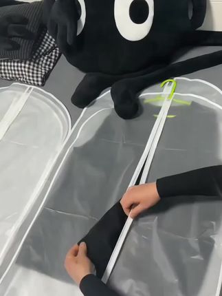 #创作灵感 衣服防尘罩家用衣罩大衣防尘袋衣物罩半透明防潮大衣西装大衣罩#强烈推荐 #实用分享 #衣服防尘罩