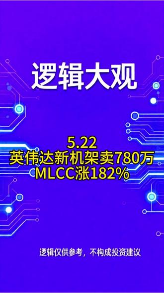 英伟达新机架mlcc逻辑 英伟达新机架卖780万,日系订单外溢,MLCC涨182%#半导体材料国产替代 #科技 #英伟达 #ai #股票