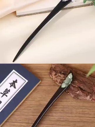 黑檀木发簪简约精致现代风木簪百搭精致簪子小仙女日常百搭款簪子#发簪 #发簪盘发 #好物推荐🔥 #发簪子 #发簪这样戴好美
