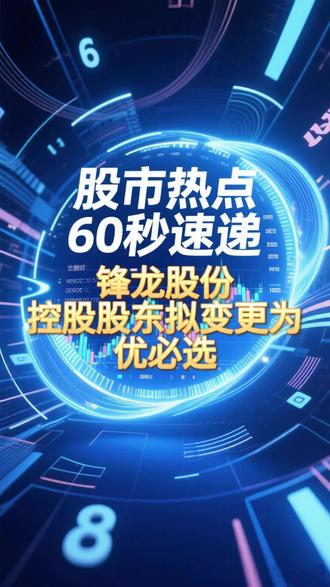 锋龙股份:控股股东拟变更为优必选 #优必选 #机器人 #锋龙股份 #热点