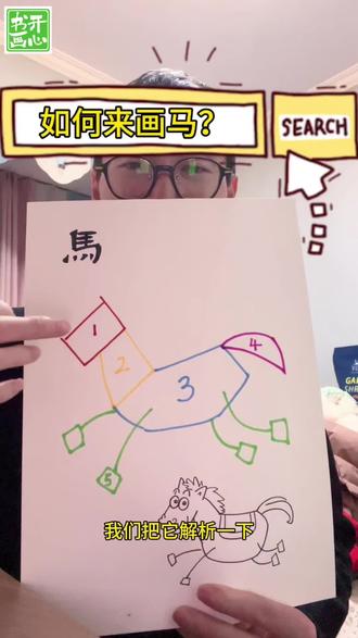 马踏福至🧧一起来画吧😃#画马
