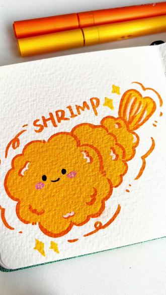 酥脆天妇罗🍤|丙烯马克笔教程
今天教大家用丙烯马克笔画一份超治愈的天妇罗~
不用复杂的工具,零基础也能轻松上手!#丙烯马克笔 #丙烯马克笔教程#解压 #治愈 #助眠